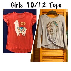 2 Cute, Girls Tops (Lot) Size 10/12
